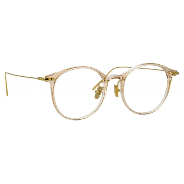 Linda Farrow - Gray Oval Optical Glasses in Brown - LF02AC15OPT - Linda Farrow Eyewear