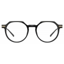 Linda Farrow - Griffin A Oval Optical Glasses in Black - LF50AC1OPT - Linda Farrow Eyewear