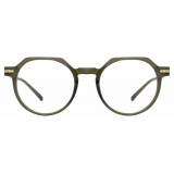 Linda Farrow - Griffin A Oval Optical Glasses in Green - LF50AC4OPT - Linda Farrow Eyewear