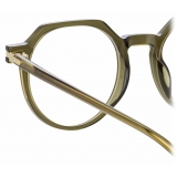 Linda Farrow - Griffin A Oval Optical Glasses in Green - LF50AC4OPT - Linda Farrow Eyewear