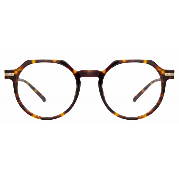Linda Farrow - Griffin A Oval Optical Glasses in Tortoiseshell - LF50AC2OPT - Linda Farrow Eyewear