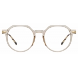 Linda Farrow - Griffin Oval Optical Glasses in Ash - LF50C5OPT - Linda Farrow Eyewear