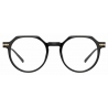 Linda Farrow - Griffin Oval Optical Glasses in Black - LF50C1OPT - Linda Farrow Eyewear