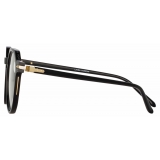 Linda Farrow - Griffin Oval Optical Glasses in Black - LF50C1OPT - Linda Farrow Eyewear