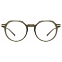 Linda Farrow - Griffin Oval Optical Glasses in Green - LF50C4OPT - Linda Farrow Eyewear