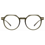 Linda Farrow - Griffin Oval Optical Glasses in Green - LF50C4OPT - Linda Farrow Eyewear