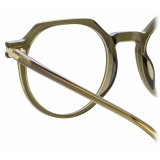 Linda Farrow - Griffin Oval Optical Glasses in Green - LF50C4OPT - Linda Farrow Eyewear