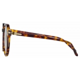 Linda Farrow - Griffin Oval Optical Glasses in Tortoiseshell - LF50C2OPT - Linda Farrow Eyewear