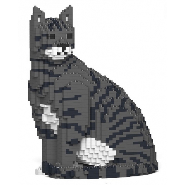 Jekca - Cat 02S-M02 - Lego - Sculpture - Construction - 4D - Brick Animals - Toys