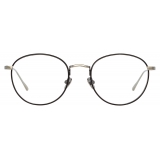 Linda Farrow - Occhiali da Vista Harrison Ovale in Nero Oro Bianco - LFL940C2OPT - Linda Farrow Eyewear