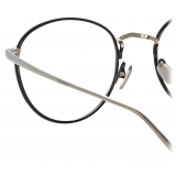 Linda Farrow - Harrison Oval Optical Glasses in Black White Gold - LFL940C2OPT - Linda Farrow Eyewear