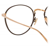 Linda Farrow - Harrison Oval Optical Glasses in Rose Gold Brown - LFL940C4OPT - Linda Farrow Eyewear