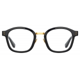 Linda Farrow - Hunter D-Frame Optical Glasses in Black - LFL1350C1OPT - Linda Farrow Eyewear