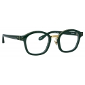 Linda Farrow - Hunter D-Frame Optical Glasses in Green - LFL1350C3OPT - Linda Farrow Eyewear