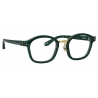 Linda Farrow - Hunter D-Frame Optical Glasses in Green - LFL1350C3OPT - Linda Farrow Eyewear