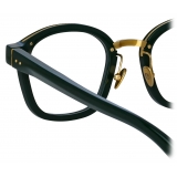 Linda Farrow - Hunter D-Frame Optical Glasses in Green - LFL1350C3OPT - Linda Farrow Eyewear