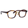 Linda Farrow - Occhiali da Vista Hunter D-Frame in Tartaruga - LFL1350C2OPT - Linda Farrow Eyewear