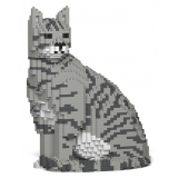 Jekca - Cat 02S-M03 - Lego - Scultura - Costruzione - 4D - Animali di Mattoncini - Toys