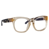 Linda Farrow - Jenson D-Frame Optical Glasses in Ash - LFL1384C5OPT - Linda Farrow Eyewear