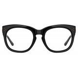 Linda Farrow - Jenson D-Frame Optical Glasses in Black - LFL1384C3OPT - Linda Farrow Eyewear