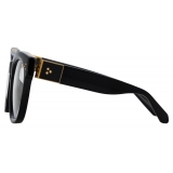 Linda Farrow - Jenson D-Frame Optical Glasses in Black - LFL1384C3OPT - Linda Farrow Eyewear