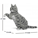 Jekca - Cat 04S-M03 - Lego - Sculpture - Construction - 4D - Brick Animals - Toys