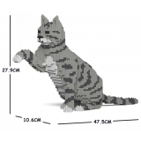 Jekca - Cat 04S-M03 - Lego - Scultura - Costruzione - 4D - Animali di Mattoncini - Toys
