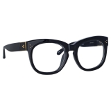 Linda Farrow - Jenson D-Frame Optical Glasses in Black (Men’s) - LFL1384C3OPTT - Linda Farrow Eyewear