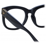 Linda Farrow - Jenson D-Frame Optical Glasses in Black (Men’s) - LFL1384C3OPTT - Linda Farrow Eyewear