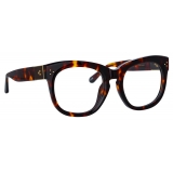 Linda Farrow - Jenson D-Frame Optical Glasses in Tortoiseshell - LFL1384C4OPT - Linda Farrow Eyewear