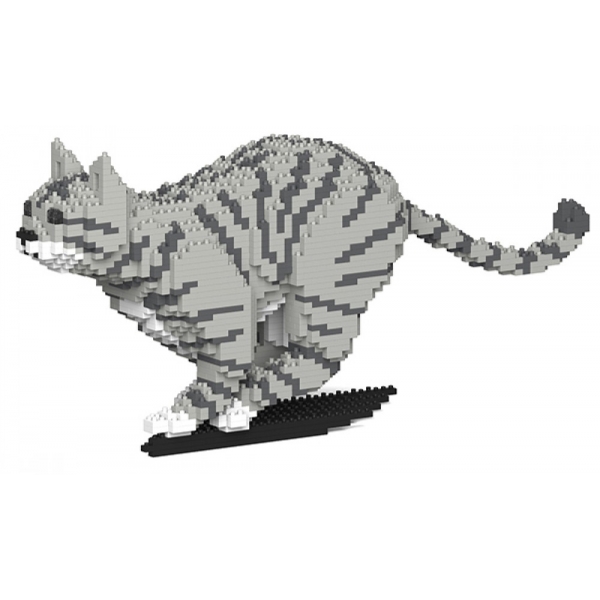 Jekca - Cat 18S-M03 - Lego - Sculpture - Construction - 4D - Brick Animals - Toys