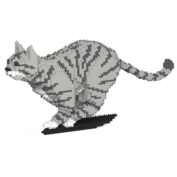 Jekca - Cat 18S-M03 - Lego - Scultura - Costruzione - 4D - Animali di Mattoncini - Toys