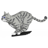 Jekca - Cat 18S-M03 - Lego - Scultura - Costruzione - 4D - Animali di Mattoncini - Toys