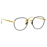 Linda Farrow - Occhiali da Vista Jules Ovale in Oro Giallo Nero - LFL1233C1OPT - Linda Farrow Eyewear