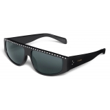 Céline - Alan 2 Sunglasses in Acetate with Crystals - Black - Sunglasses - Céline Eyewear