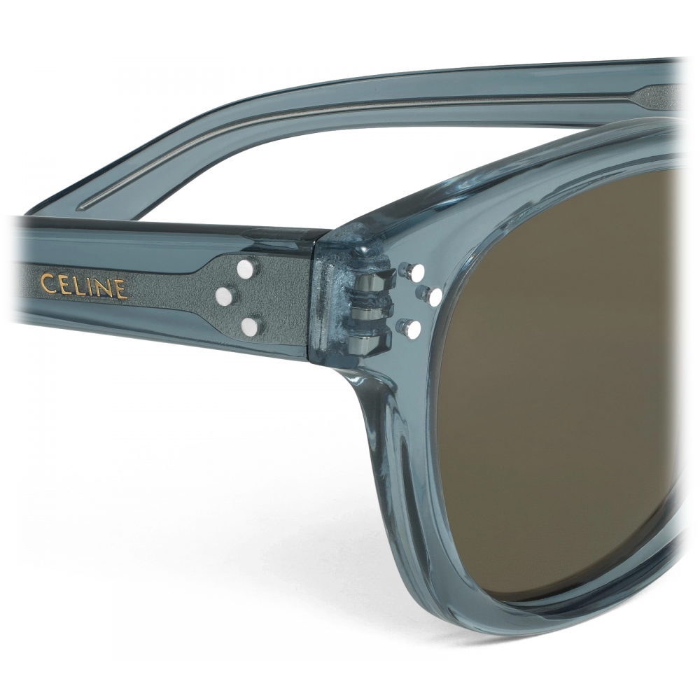Céline - Black Frame 42 Sunglasses in Acetate - Transparent Denim -  Sunglasses - Céline Eyewear - Avvenice