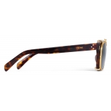 Céline - Black Frame 51 Sunglasses in Acetate with Metal - Red Havana - Sunglasses - Céline Eyewear