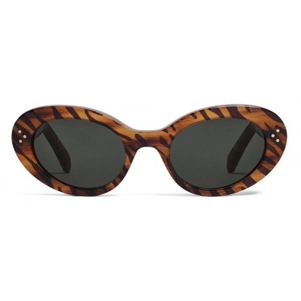 Céline - Cat Eye S193 Sunglasses in Acetate - Tiger - Sunglasses ...