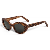 Céline - Occhiali da Sole Cat-Eye S193 in Acetato - Tigre - Occhiali da Sole - Céline Eyewear