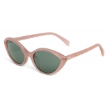 Céline - Cat Eye S264 Sunglasses in Acetate - Pink Glitter - Sunglasses - Céline Eyewear