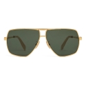 Céline - Occhiali da Sole Metal Frame 24 in Metallo - Oro Verde - Occhiali da Sole - Céline Eyewear