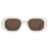 Céline - Square S255 Sunglasses in Acetate - Ivory - Sunglasses - Céline Eyewear