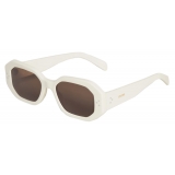 Céline - Square S255 Sunglasses in Acetate - Ivory - Sunglasses - Céline Eyewear