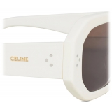 Céline - Occhiali da Sole Squadrati S255 in Acetato - Avorio - Occhiali da Sole - Céline Eyewear