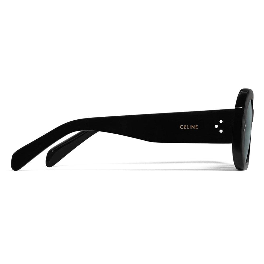 Black Extra Wide Celine Inspired Sunglasses- Order Wholesale