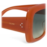 Céline - Occhiali da Sole Squadrati S263 in Acetato - Ruggine Miele - Occhiali da Sole - Céline Eyewear
