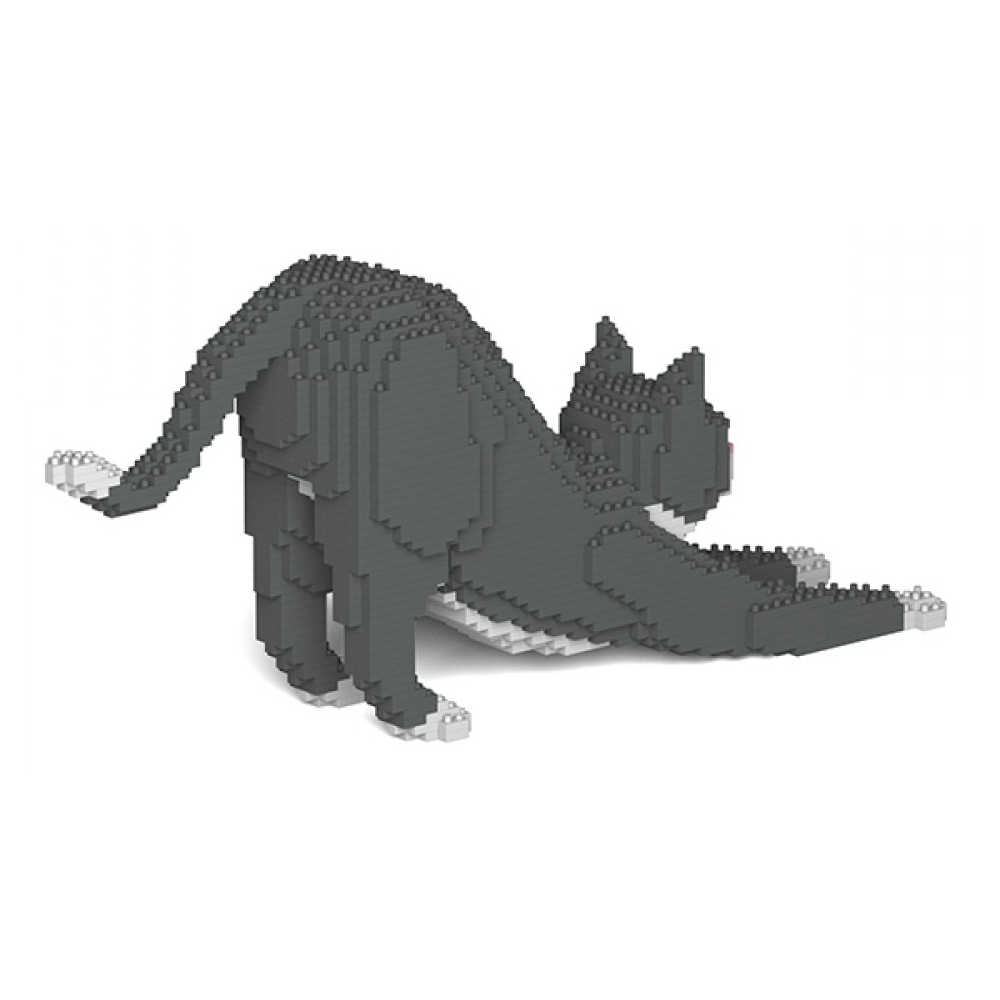 Jekca - Tuxedo - Gatto - 03S - Lego - Scultura - Costruzione - 4D - Animali  di Mattoncini - Toys - Avvenice