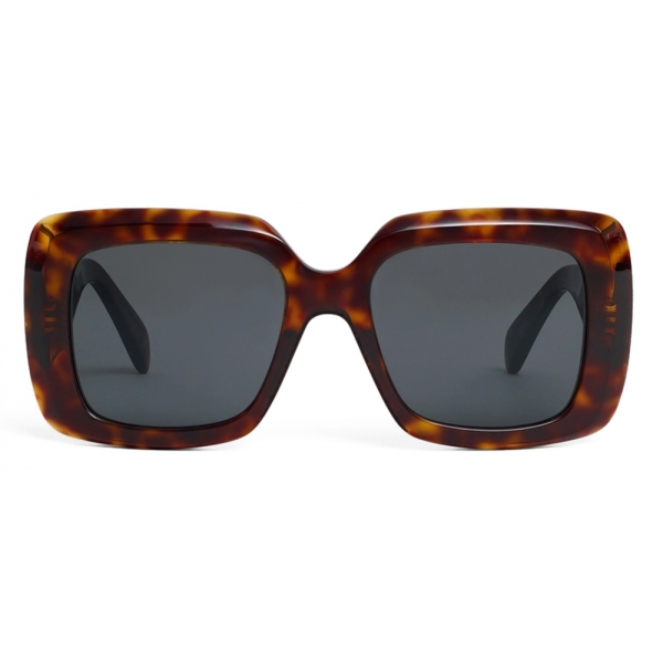 Céline - Square S263 Sunglasses in Acetate - Classic Havana - Sunglasses - Céline Eyewear