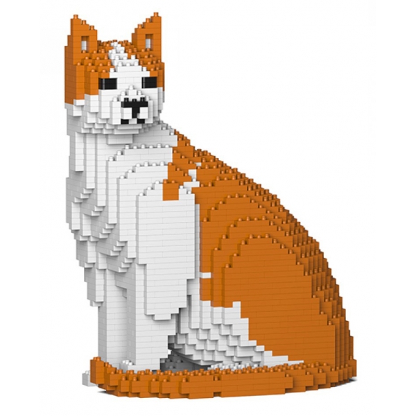 Jekca - Cat 10S-M03 - Lego - Sculpture - Construction - 4D - Brick Animals - Toys
