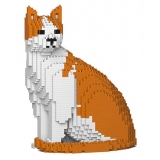 Jekca - Cat 10S-M03 - Lego - Scultura - Costruzione - 4D - Animali di Mattoncini - Toys